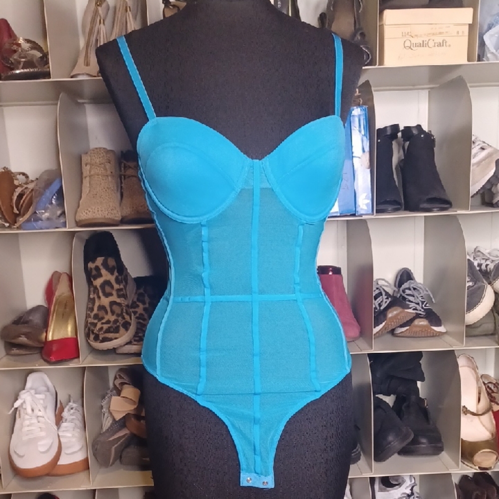 Rue21 Turquoise Underwire Bodysuit Shapewear